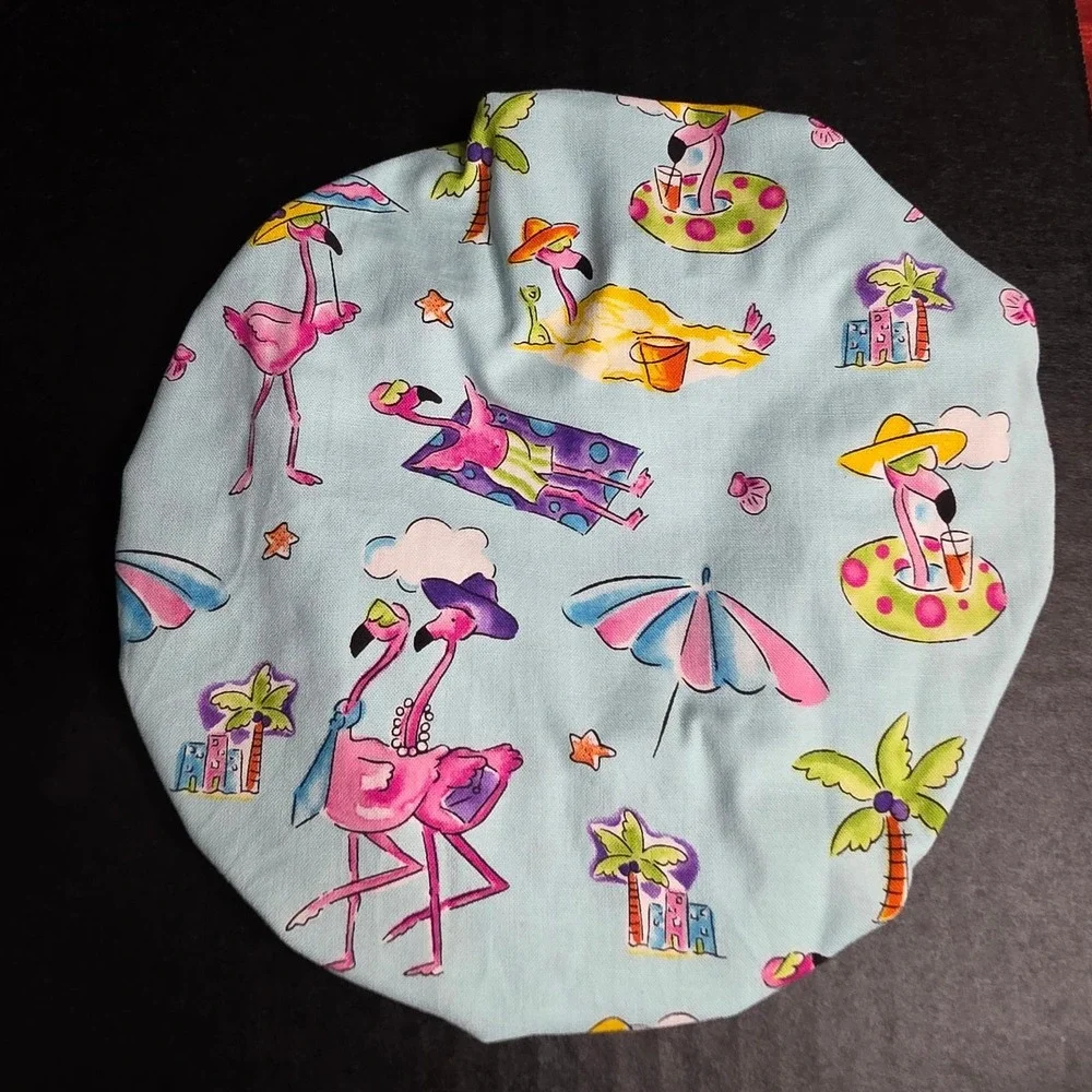 Blue Pink Flamingo Beach Party KitchenAid Mixer Mixing Bowl Cover Baking